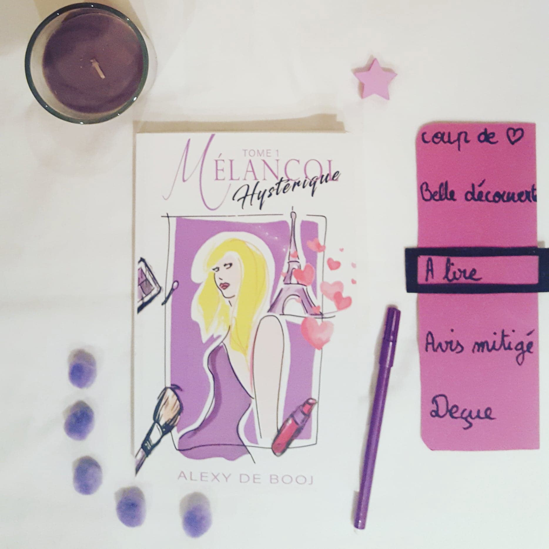 Avant toute chose, je tenais à dire que je me sens un peu triste, car c'est avec un immense plaisir que j'ai voulu lire le livre d'alexy de Booj. J'étais plus que ravie en commençant la lecture, mais même si l'auteur m'avait prévenu des caractères particuliers de ses personnages, j'ai trouvé le roman trop grossier. Il n'est pas choquant de voir des gros mots dans un roman, mais en voir sur chaque page m'a un peu bouleversée dans ma lecture. C'est la raison pour laquelle je n'ai pas été emballée par ce livre. Cependant, l'humour est au rendez-vous ! Alexy de Booj caricature vraiment ses personnages, ce qui nous offre de belles crises de rire. L'histoire est bien amenée, on s'attache beaucoup à l'héroine et j'ai été agréablement surprise par les rebondissements. Surtout vers la fin, l'auteur nous intrigue beaucoup ! Je le répète encore une fois, ceci n'est que mon avis, et comme tout livre, chacun a sa version de penser. Je vous conseille donc de lire ce roman et de vous en faire votre propre avis.