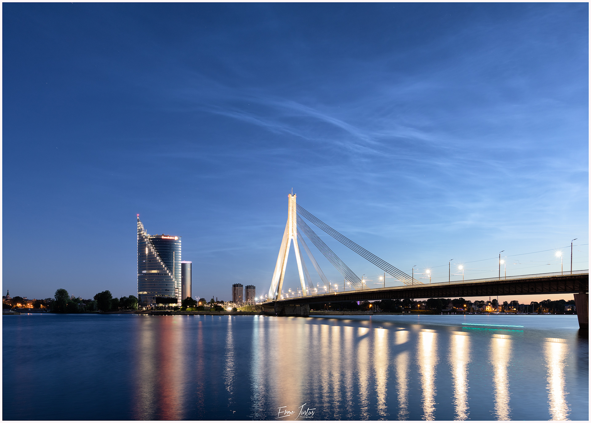 Noctilucent clouds in Riga - Latvia
