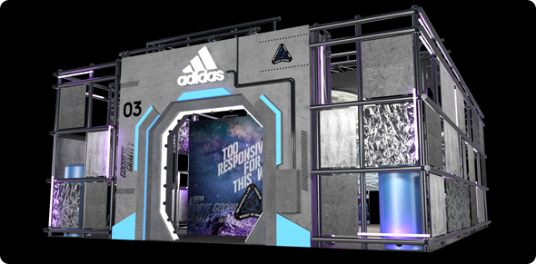main entrance 3D render