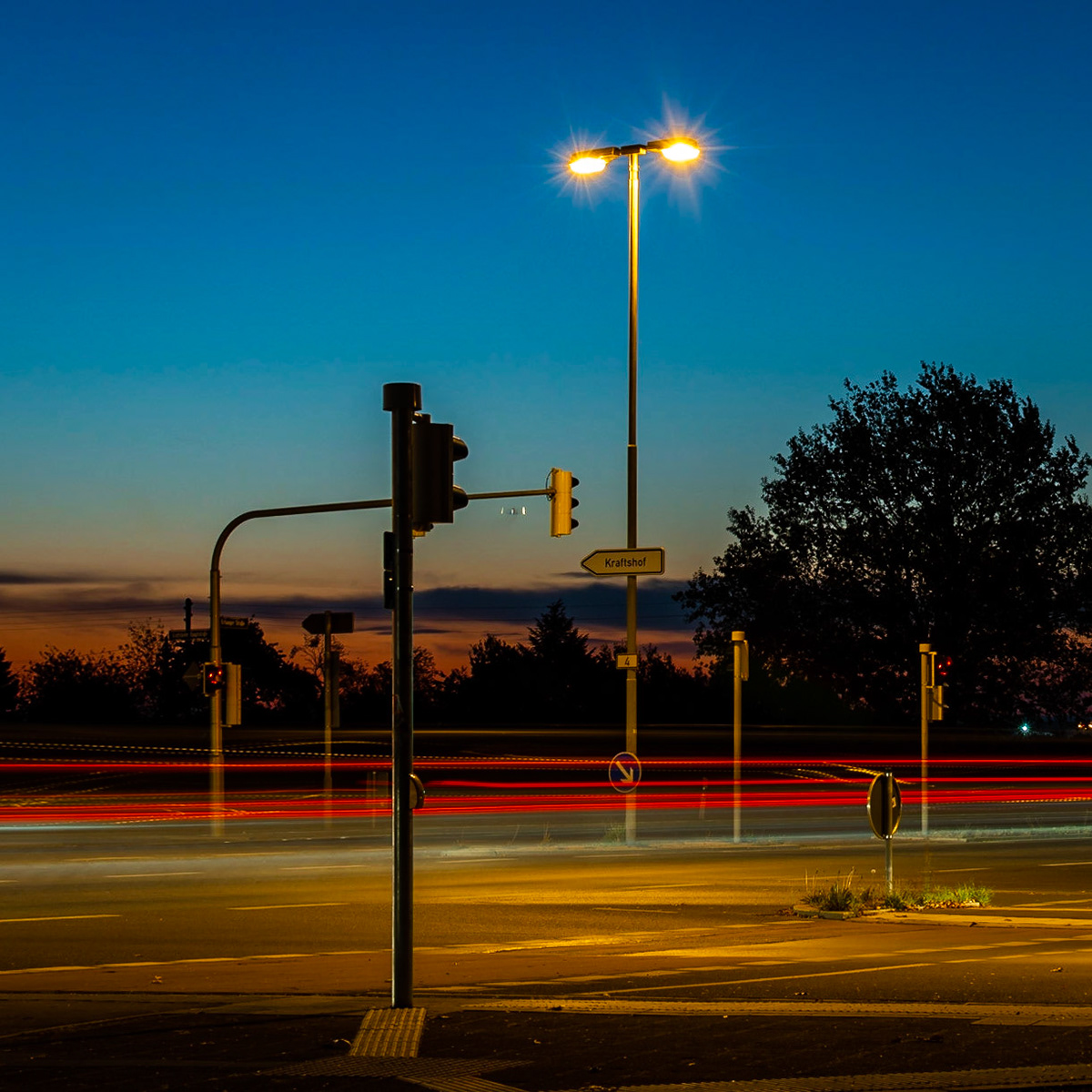 #Sonnenaufgang über der B4