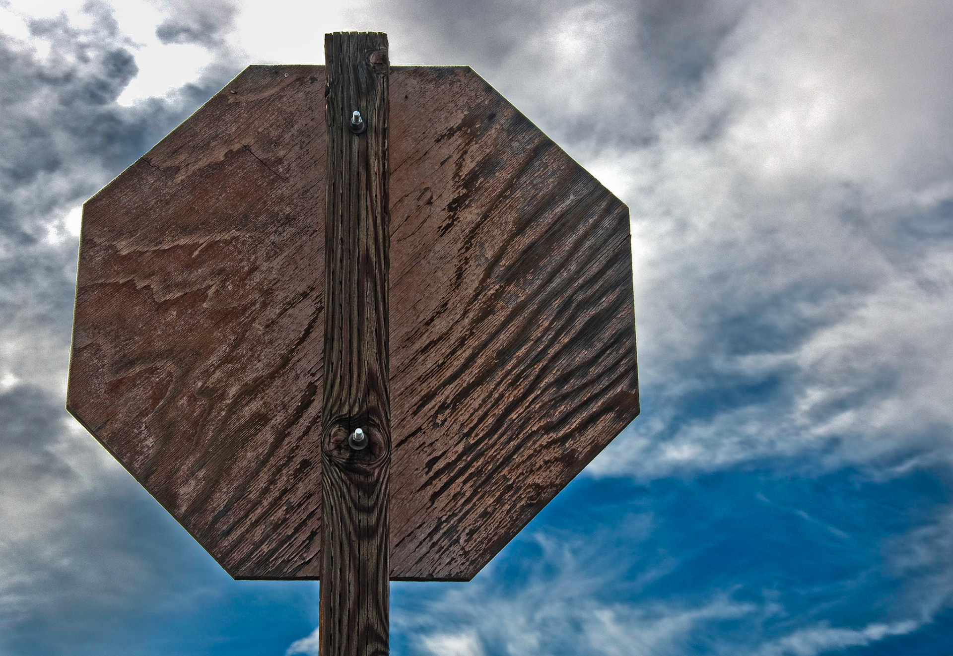 Wood Stop Sign