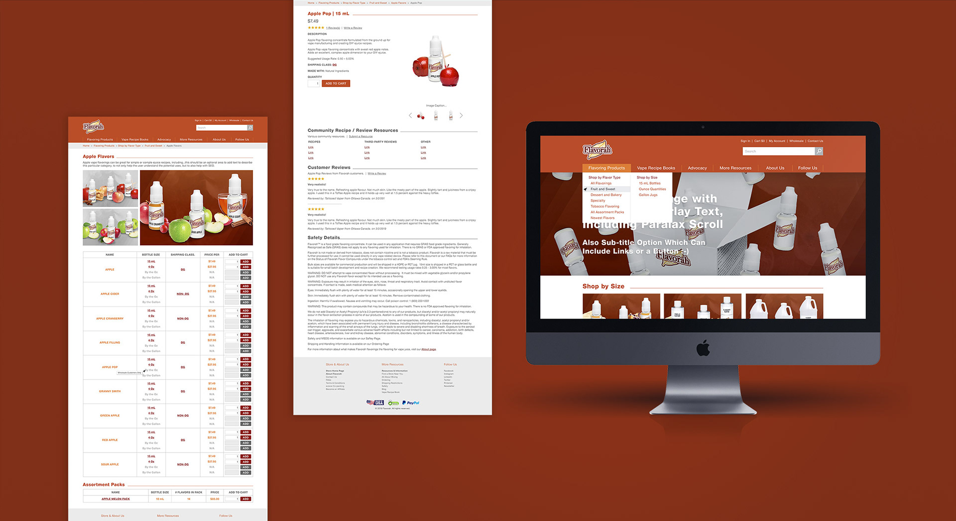 Flavorah Website Re-Design