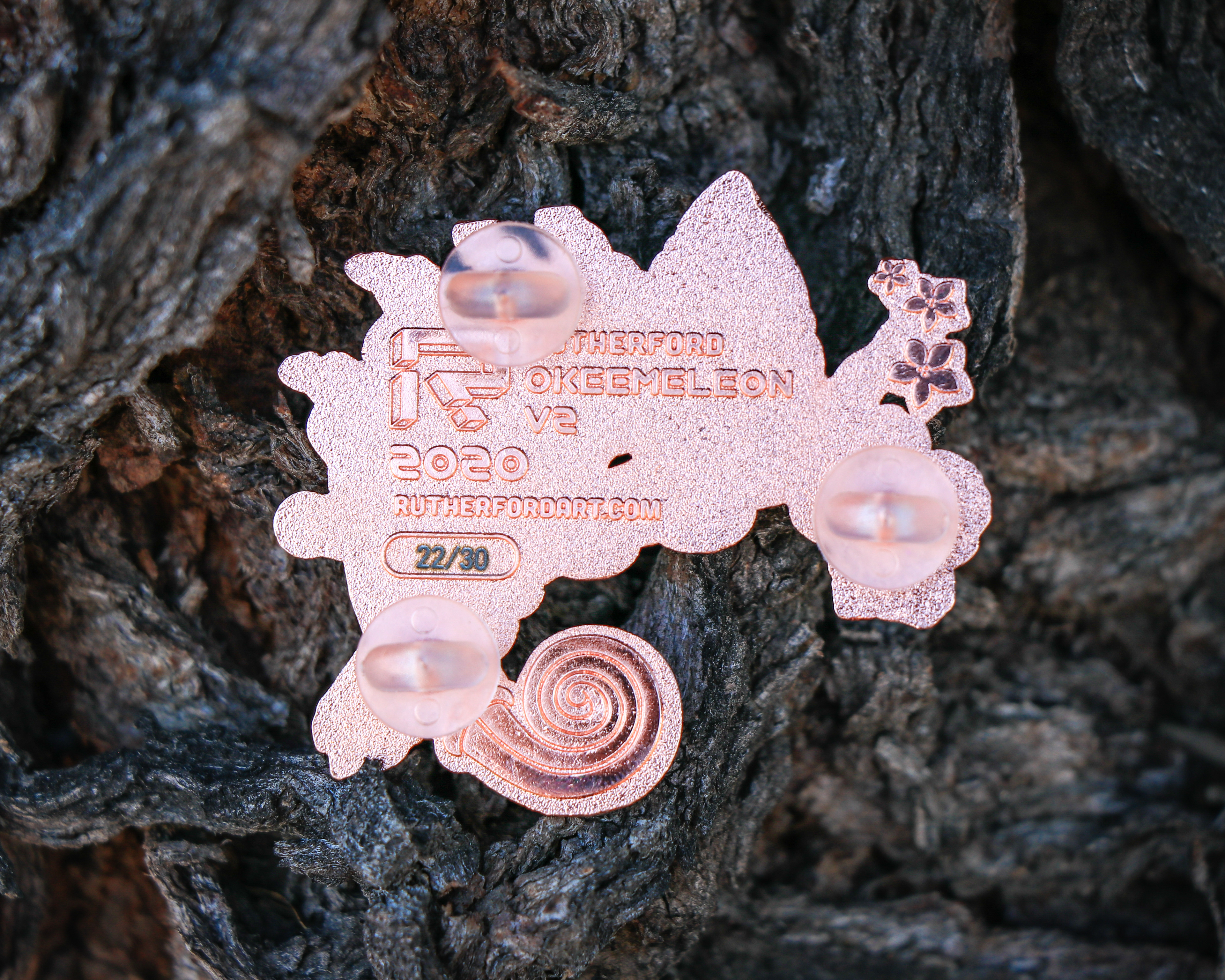 Okeemeleon V2 - Enamel Pin by Rutherford