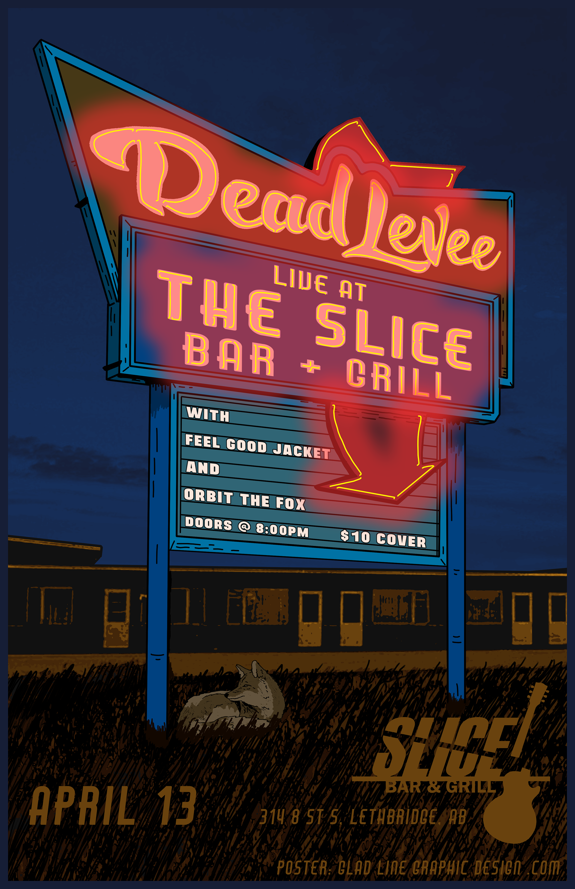 Dead Levee in Lethbridge