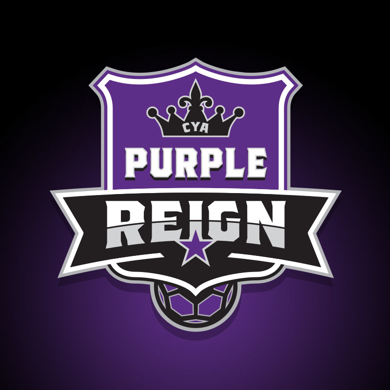 Purple Reign logo adapted for Logo for youth soccer organization
