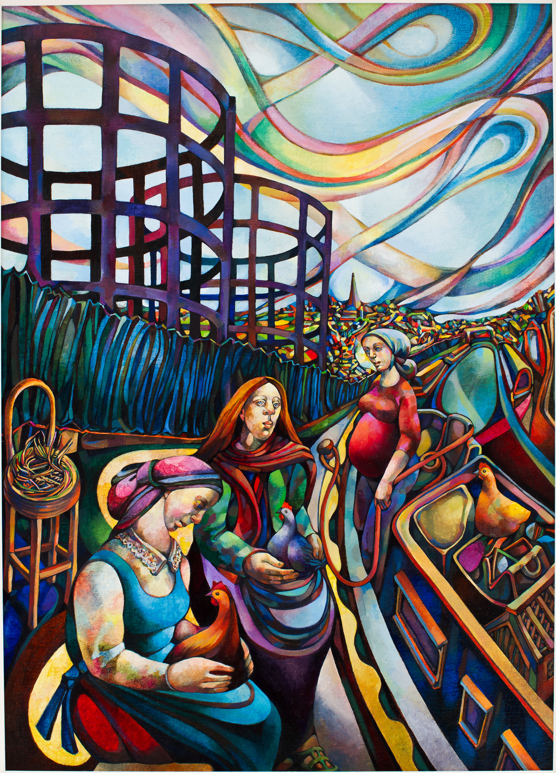 Gasometers by the Towpath, Bethnal Green