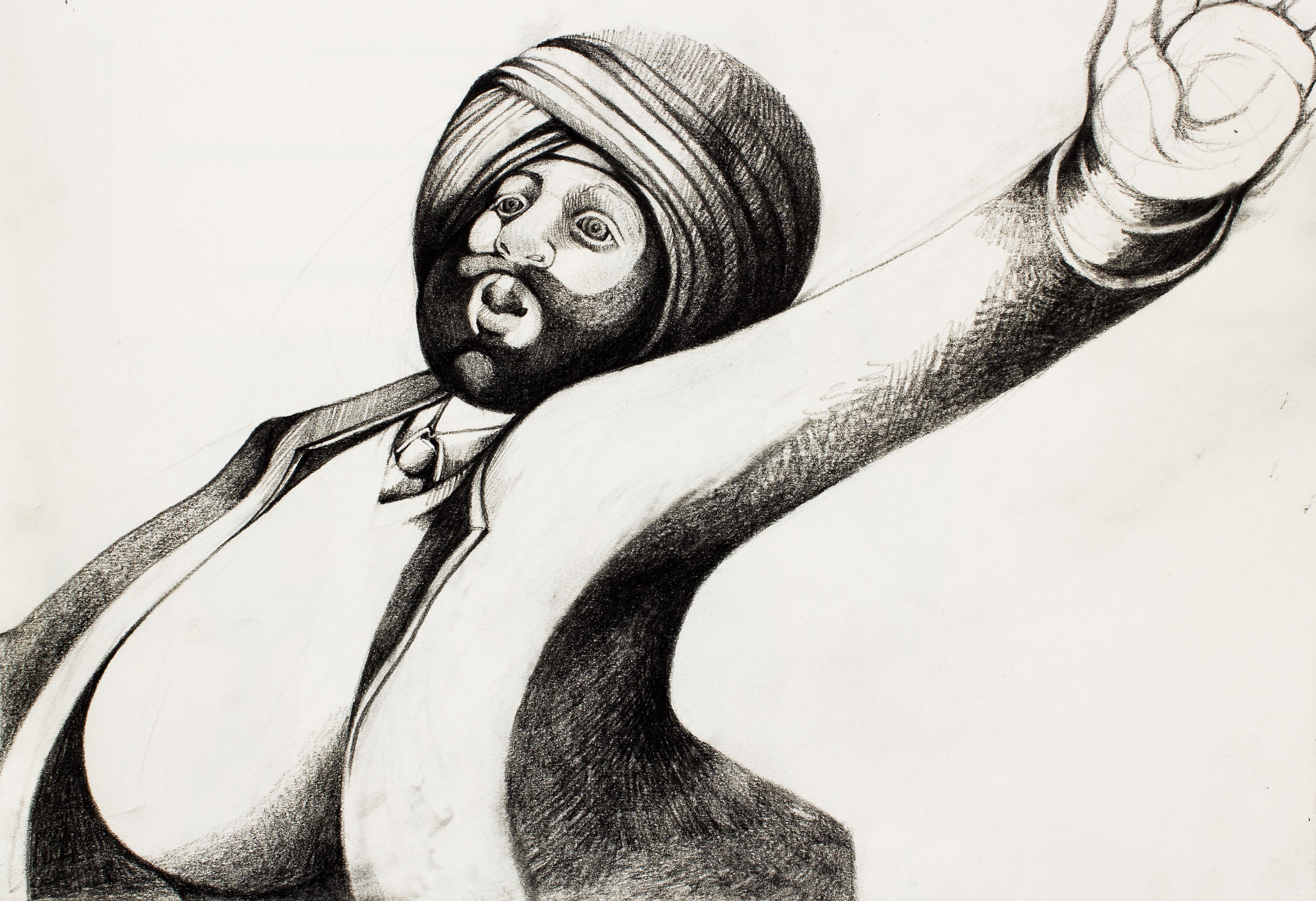 Beautiful Sikh Man with a Bright Blue Turban