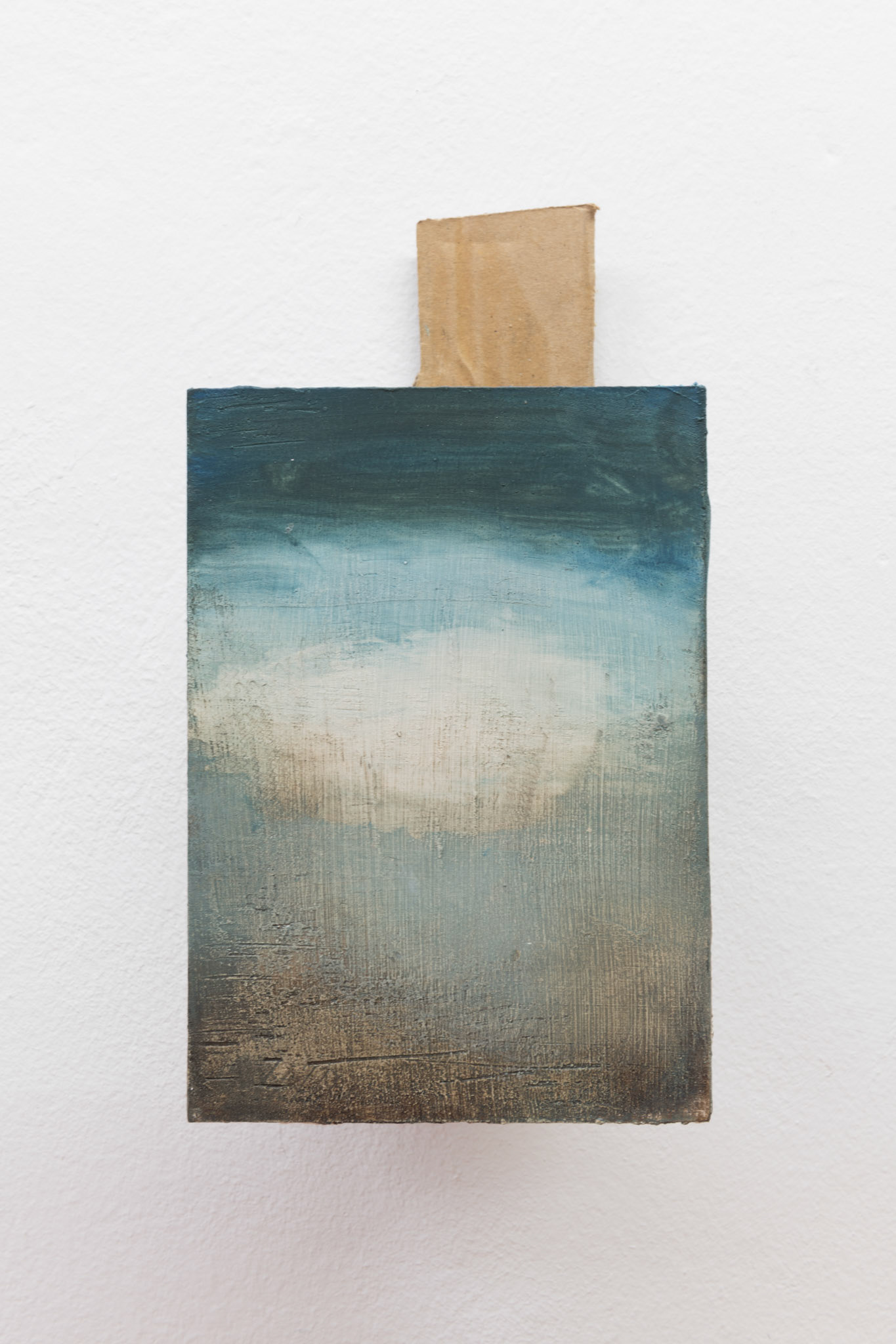Egg, 2018, oil on cardboard, 12x8,2x16,2 cm