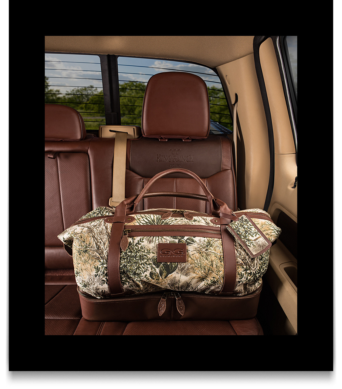 GameGuard Outdoors - Signature Weekend Bag in King Ranch Super Duty - Model Photography by Ben Gilliand, BGV Agency, bgvisual.com