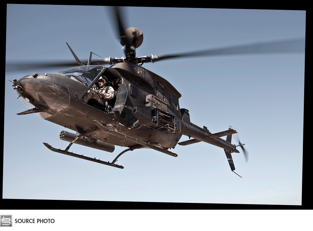 Bell Helicopter OH-58D Kiowa Warrior, Image Retouching and Advertising Design by Ben Gilliand, BGV Agency, bgvisual.com