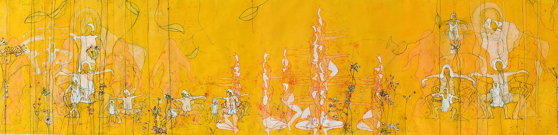 Jungle Monoprint 200 x 45 cm 2021
