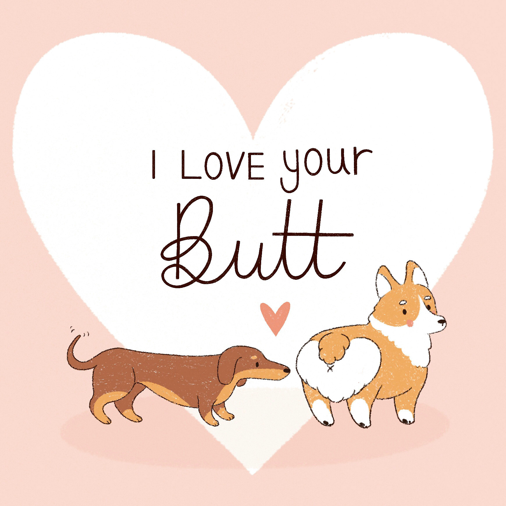 I love your 🍑 Valentine's Card