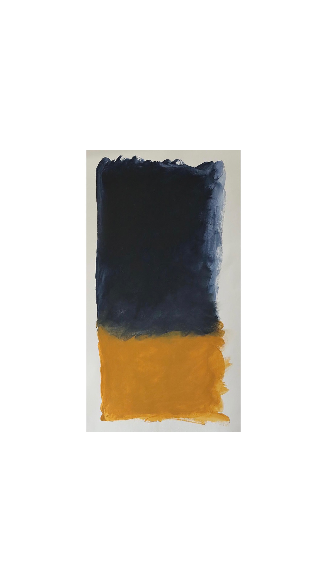 "Untitled", 2020, acrylic on canvas roll.