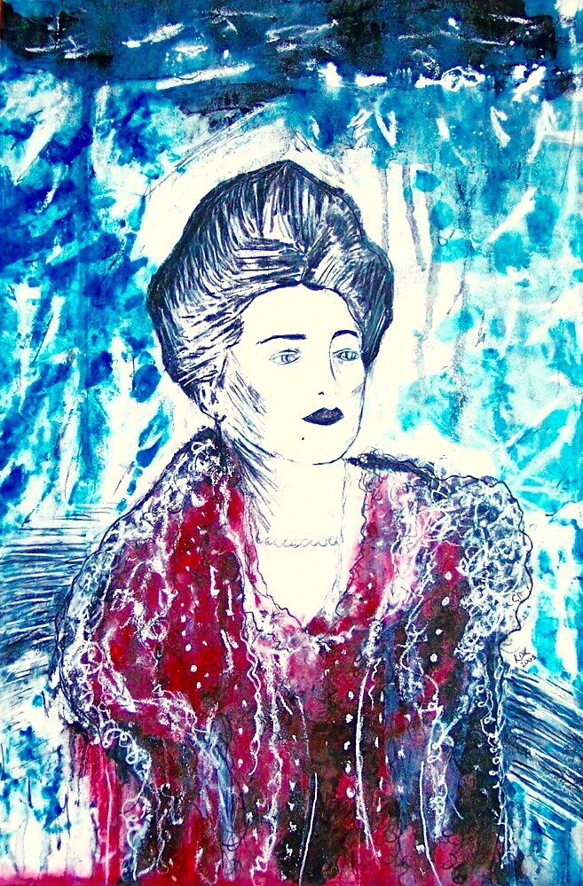 "Spring Day" Acrylic, Ink, Pastel on Paper 12x18" (Sold)