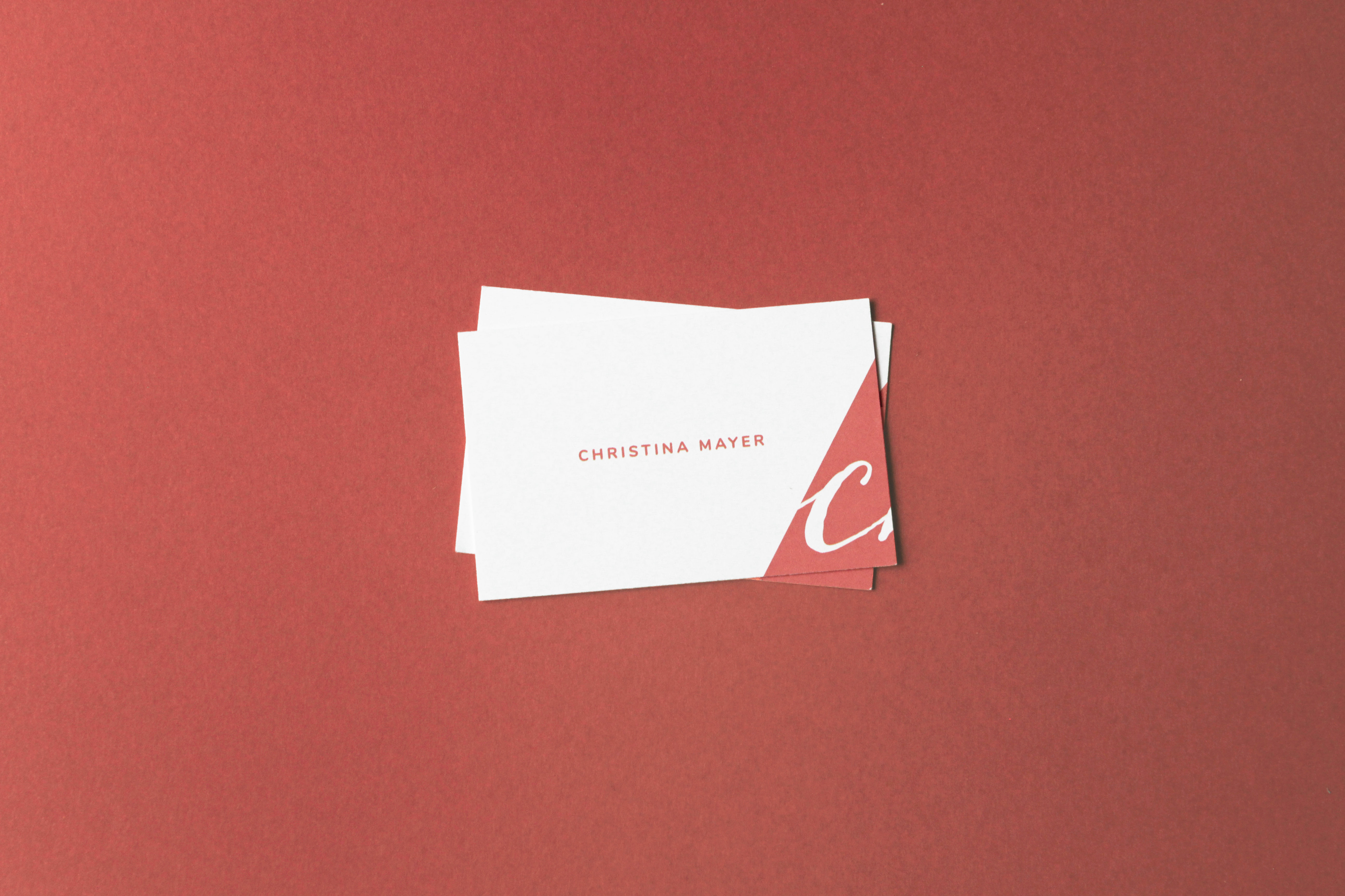 Ernestine Gstöttner Grafikdesign Chrisitna Mayer Logo & Visitenkarte