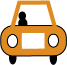 1 passenger occupancy vehicle icon