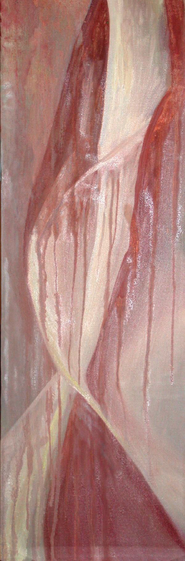 AN INTIMATE DANCE, Oil on Canvas, 10"X30", $375.