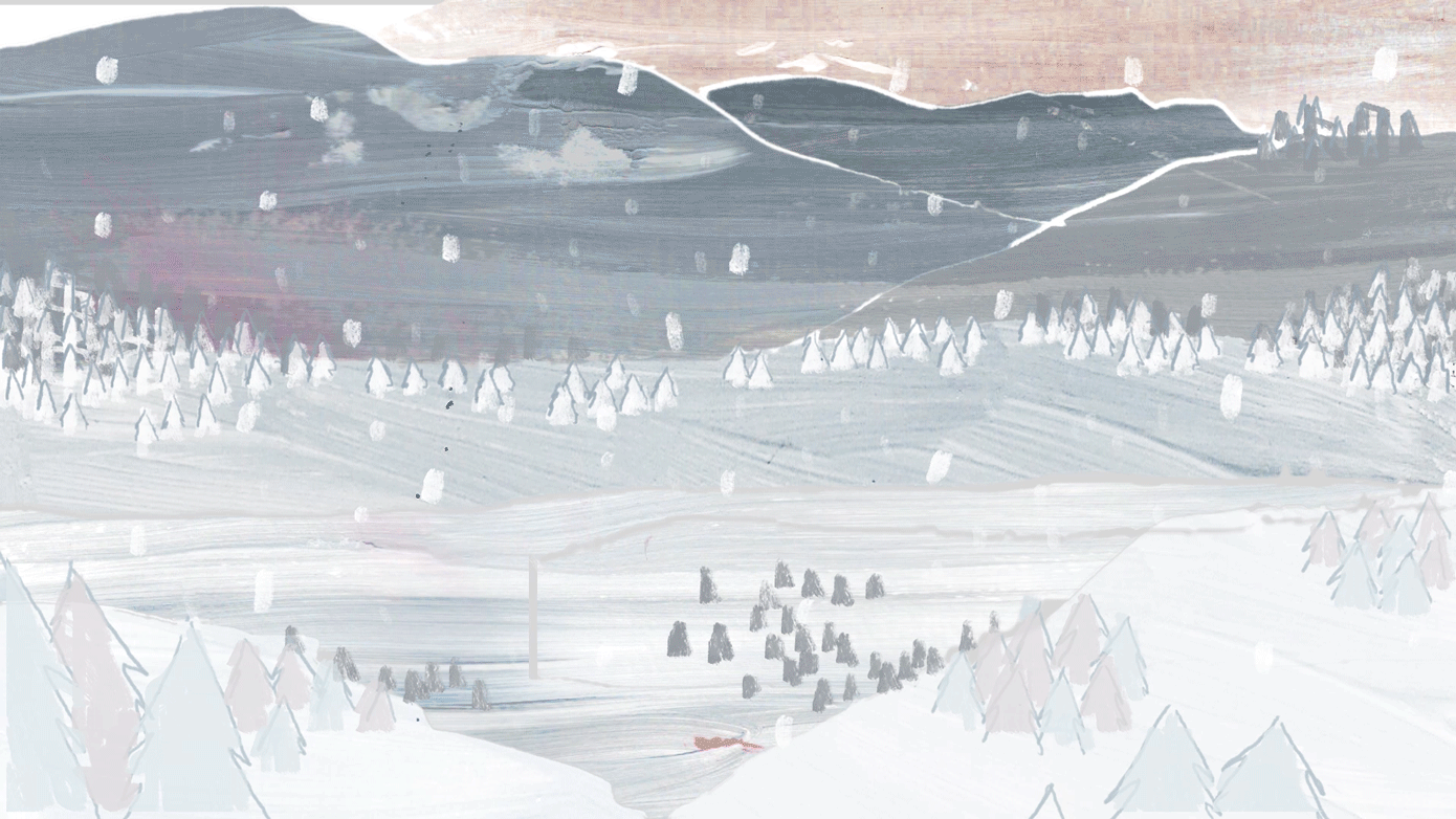 animated mountain background
