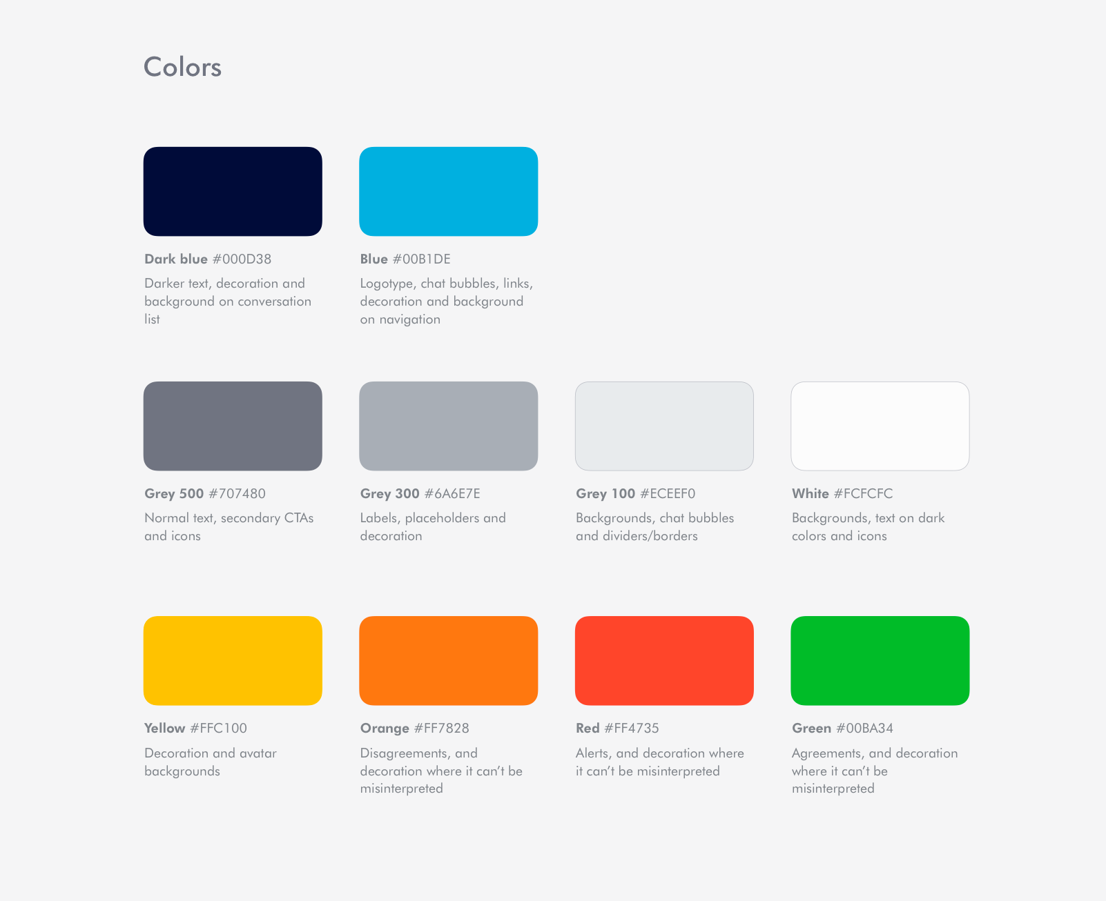 colours