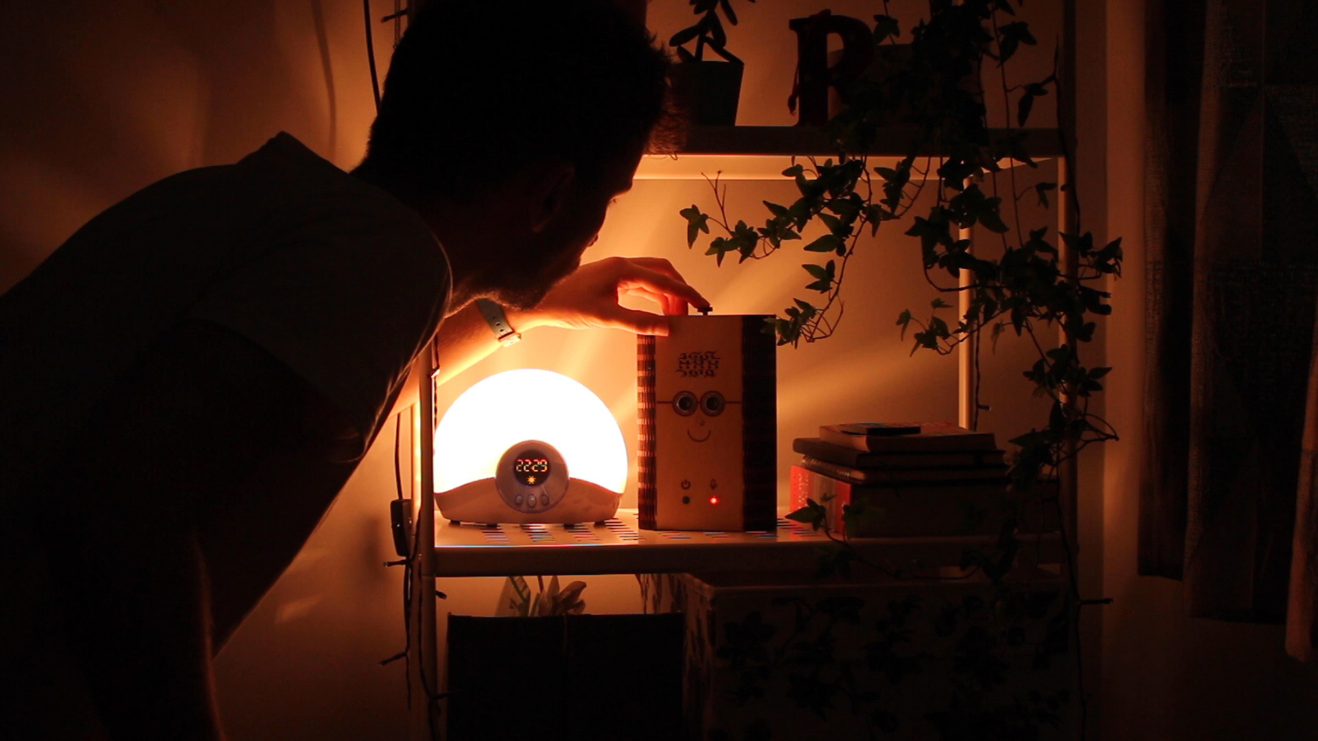 Recording a new message before bed
