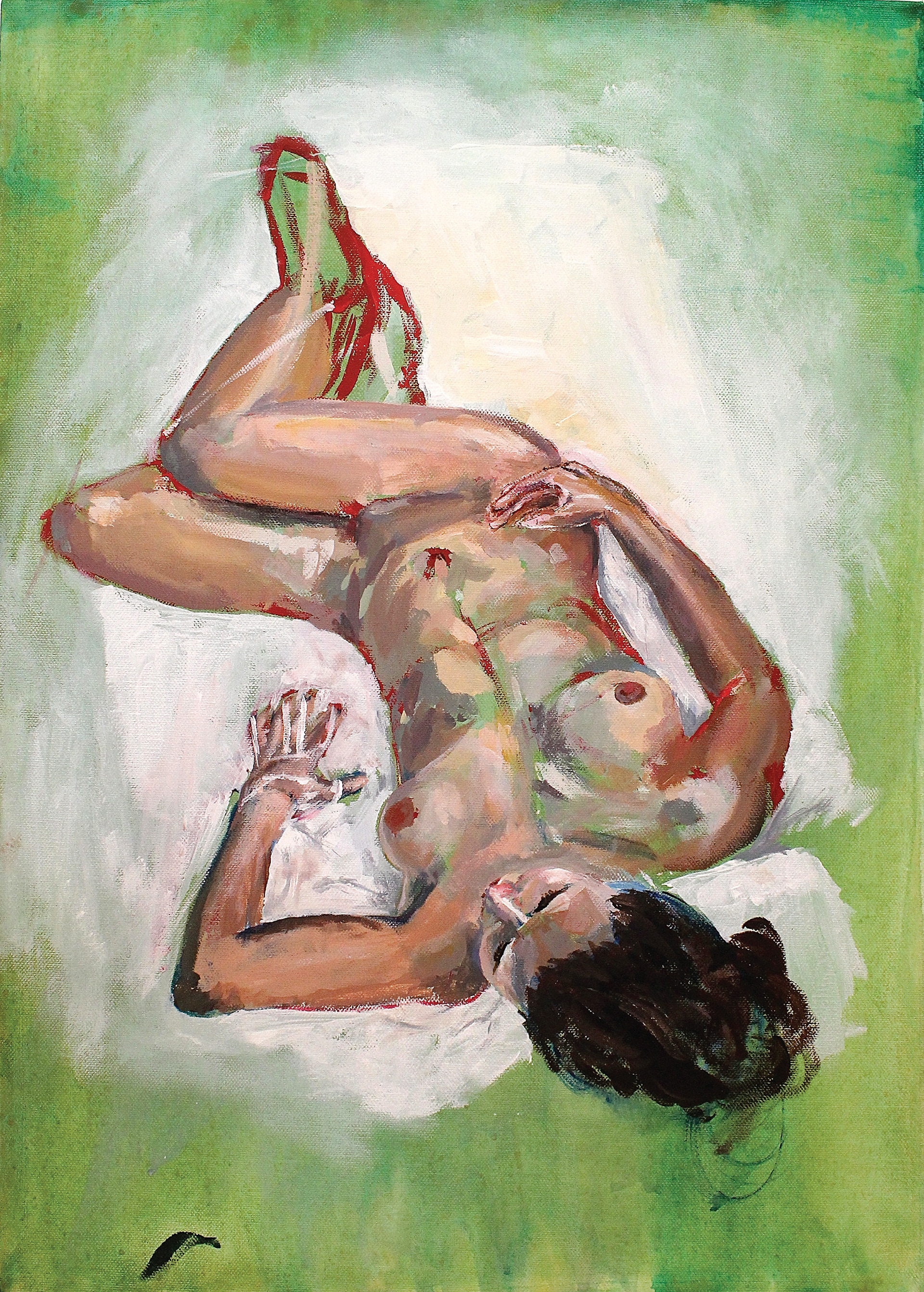 'Membrane', 2015, acrylic on canvas, 42.0 x 60cm