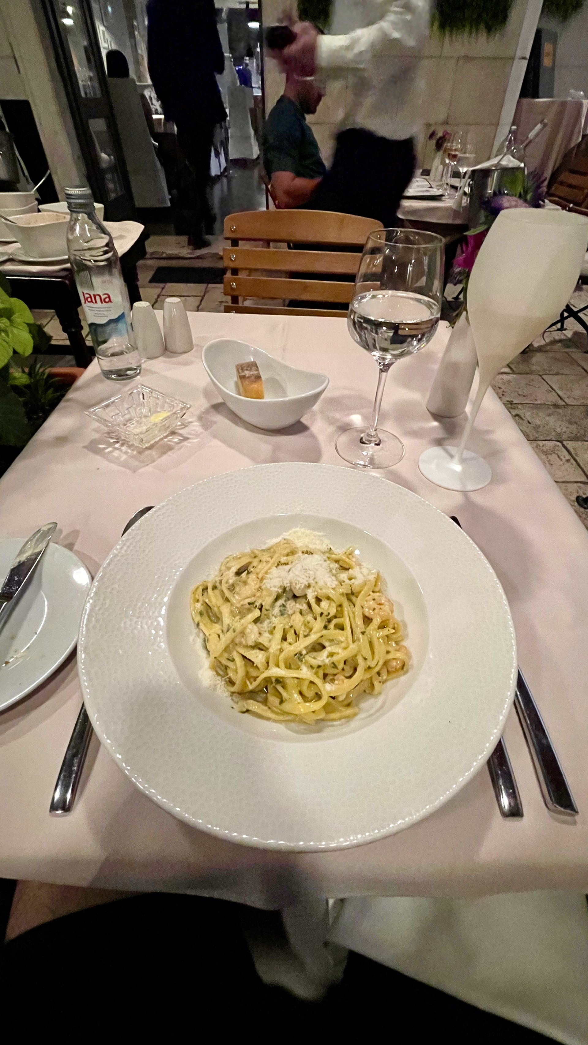 Seafood Fettuccine at Portofino