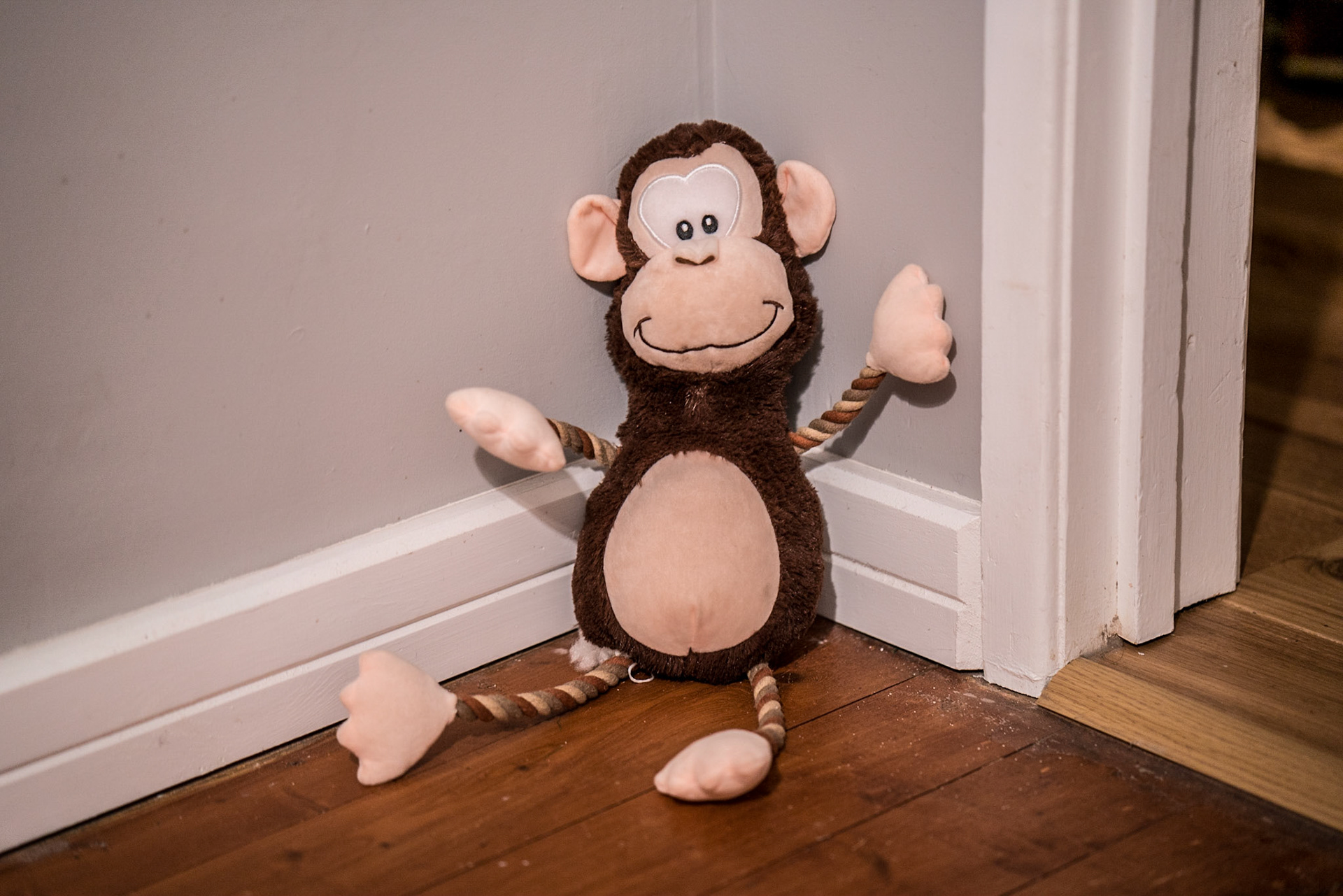 Someone left sitting in the corner