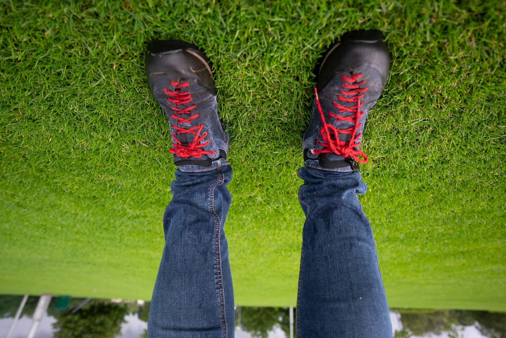 A very wet day and my wet boots and jeans