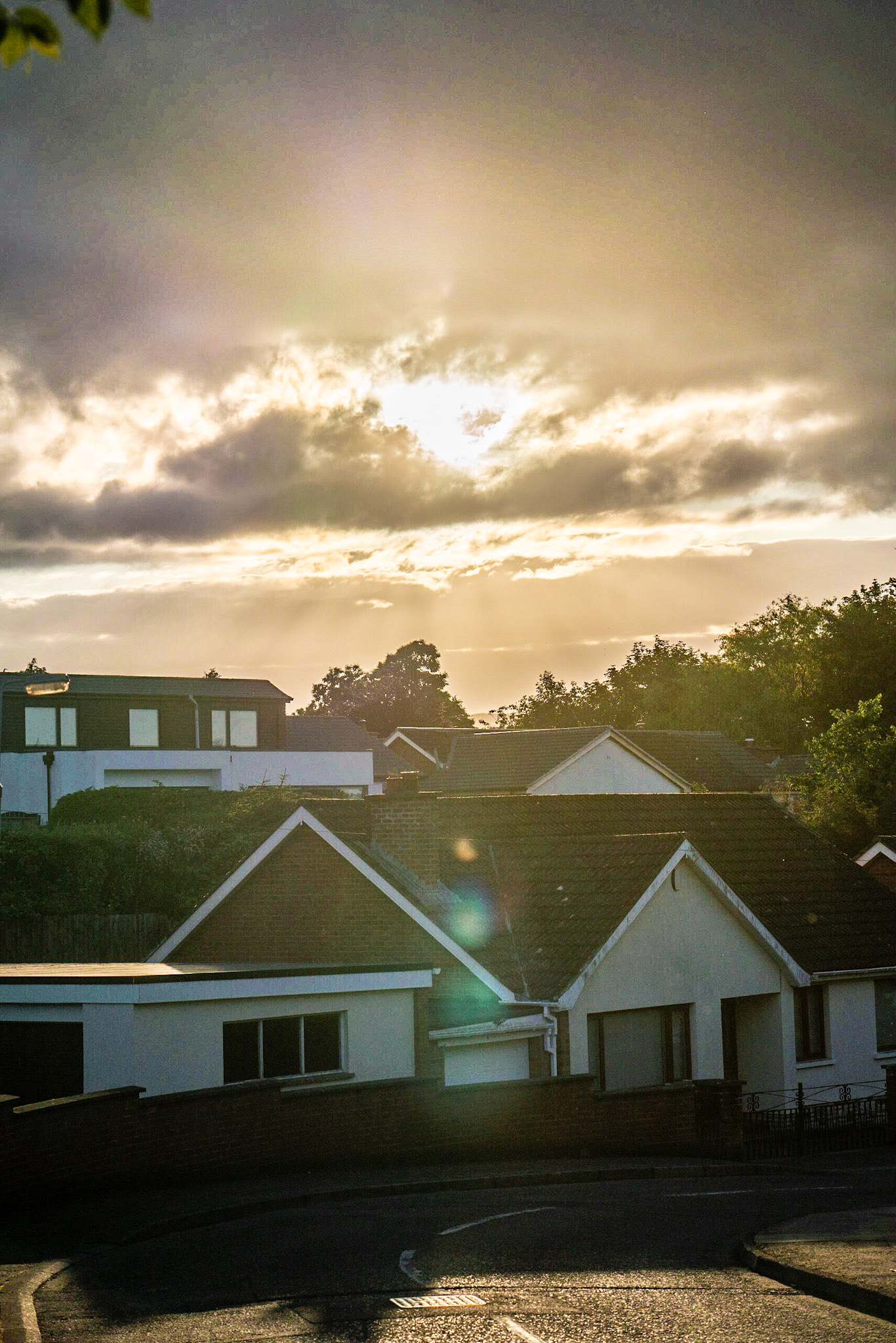 Lovely sunset on the way home tonight