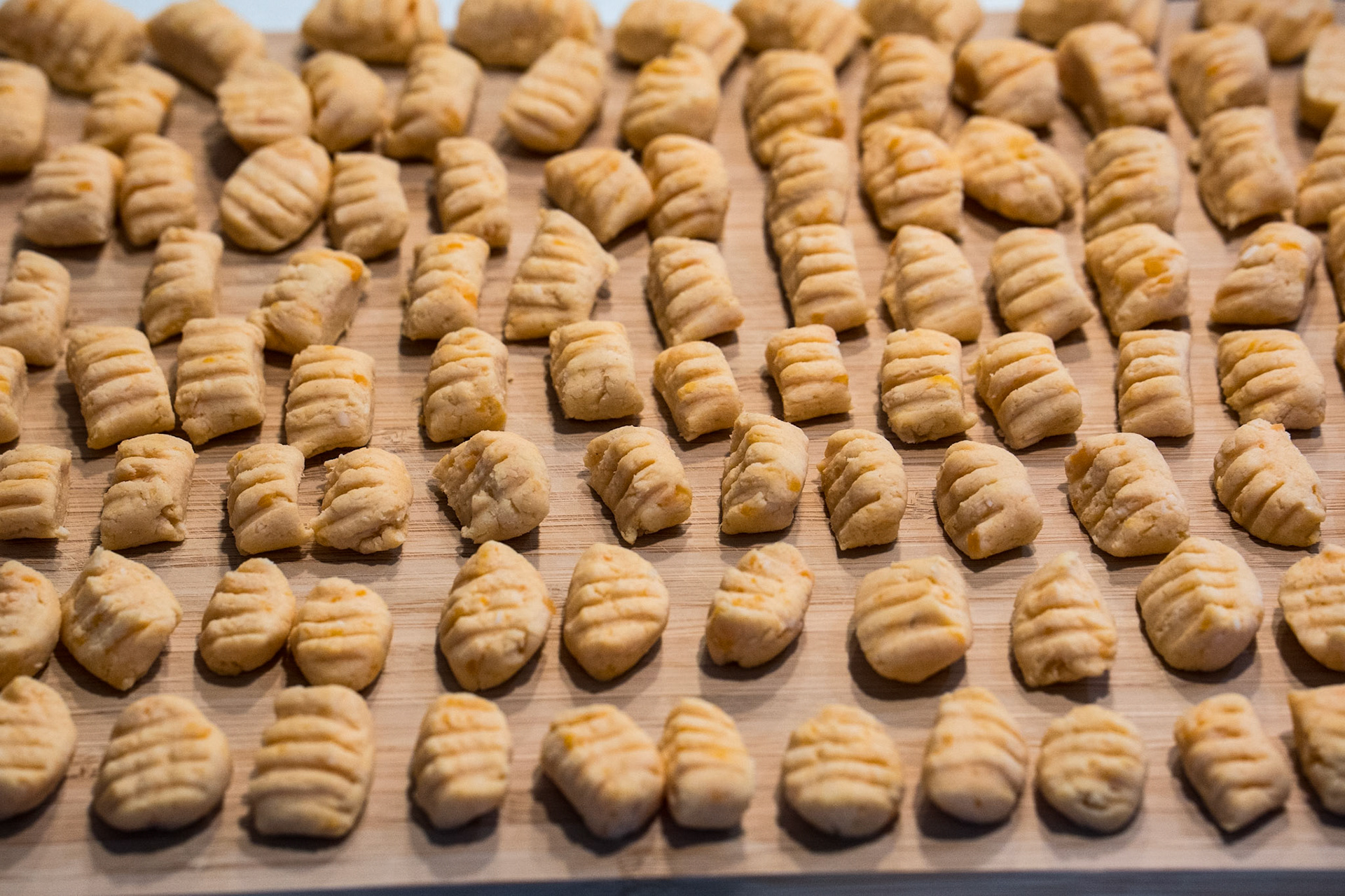 Homemade sweet potato gnocchi on the menu for tonight
