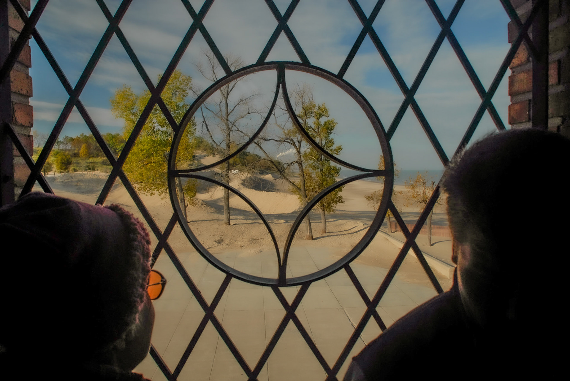 Beach house view - Indiana Dunes SP,  October 2007