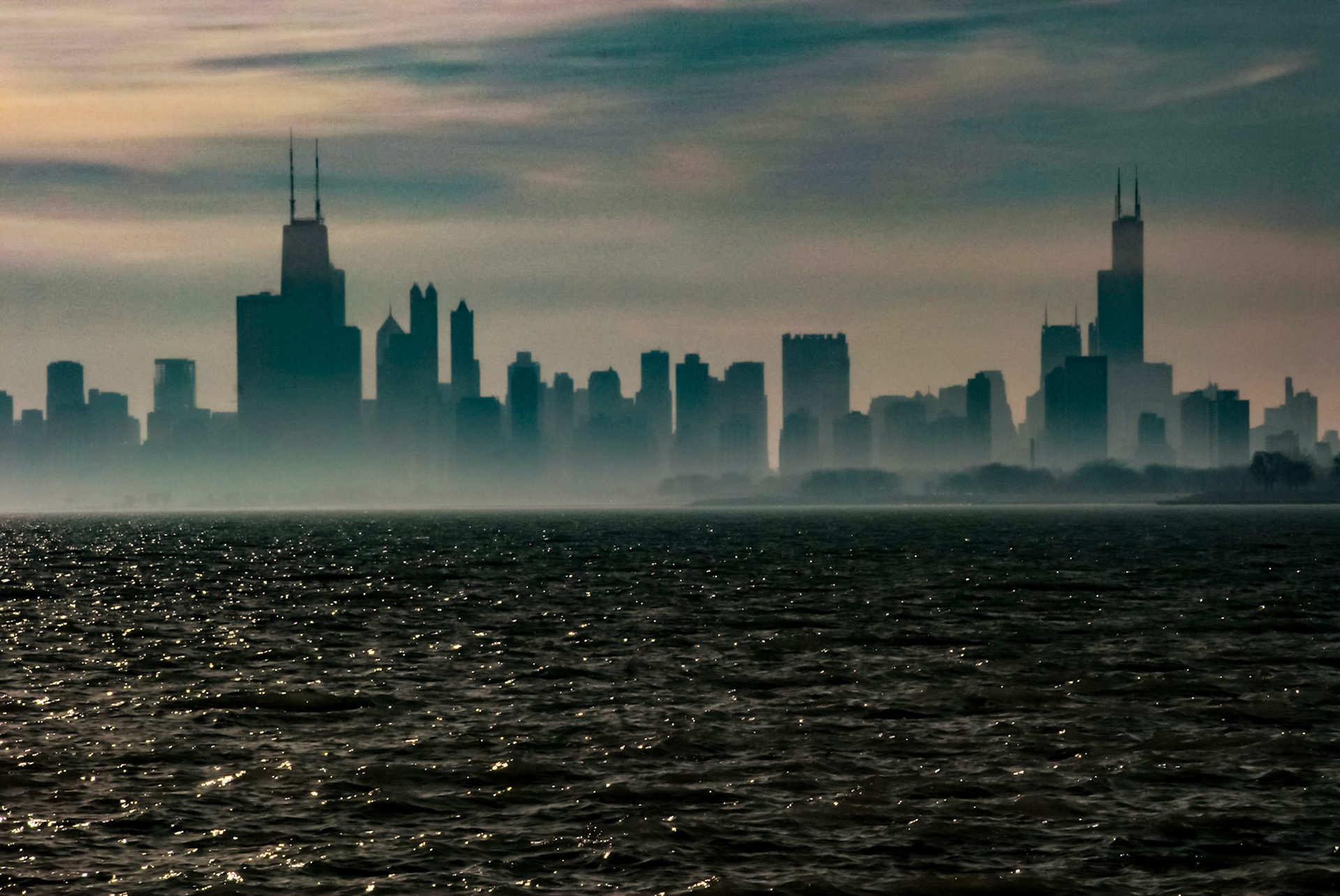 Chicago from Horseshoe Pier - November 2006