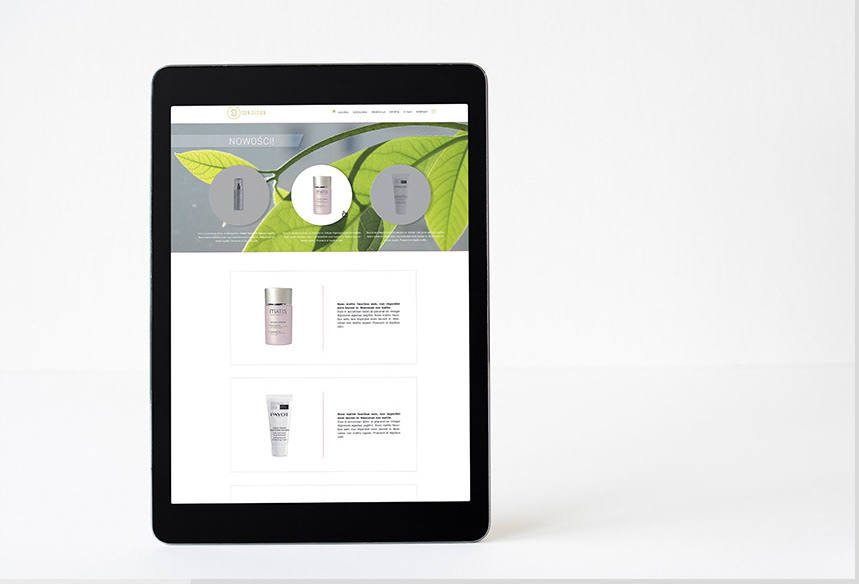 www.sundesign.pl // website layout design