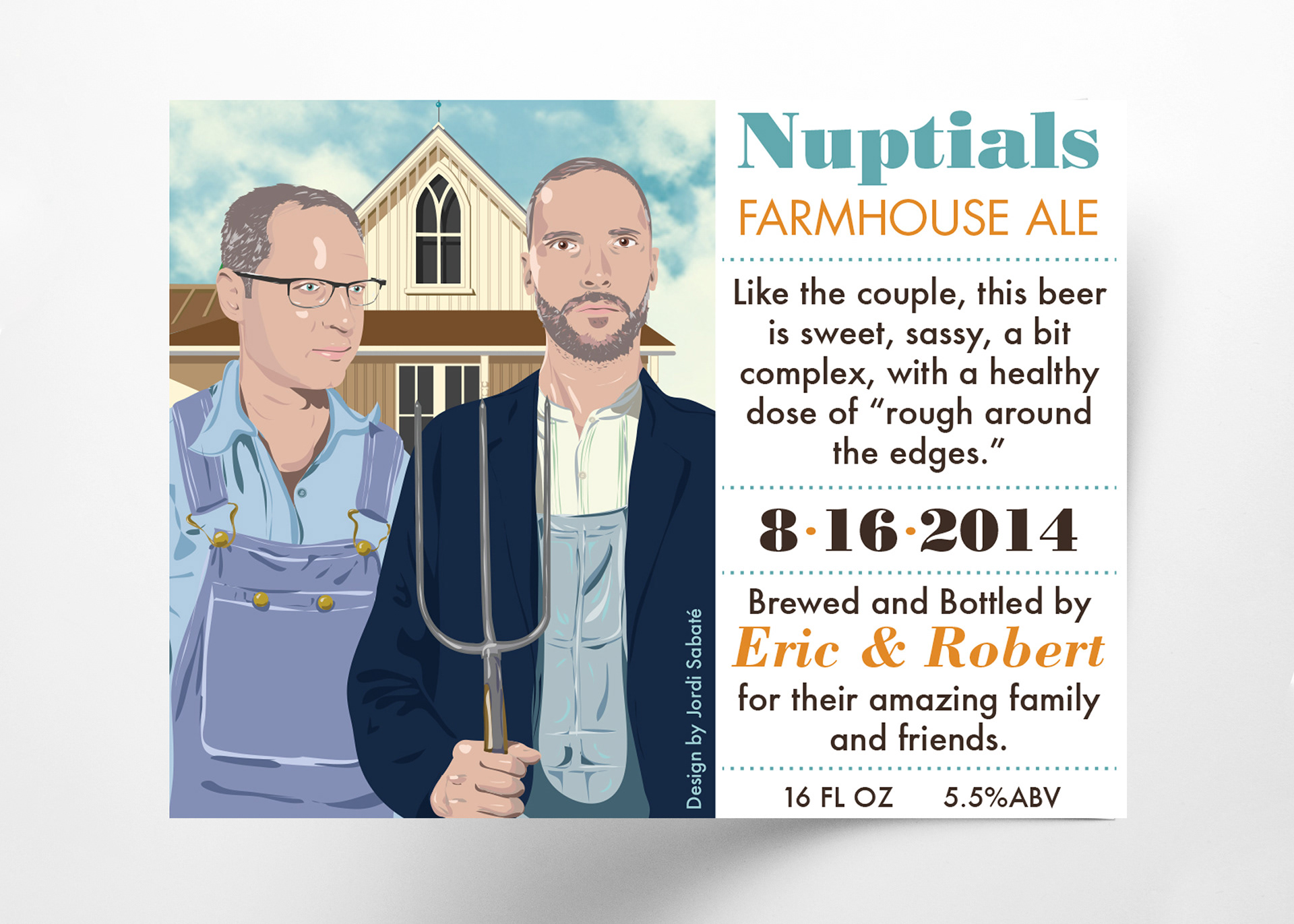 Nuptials Farmhouse Ale label