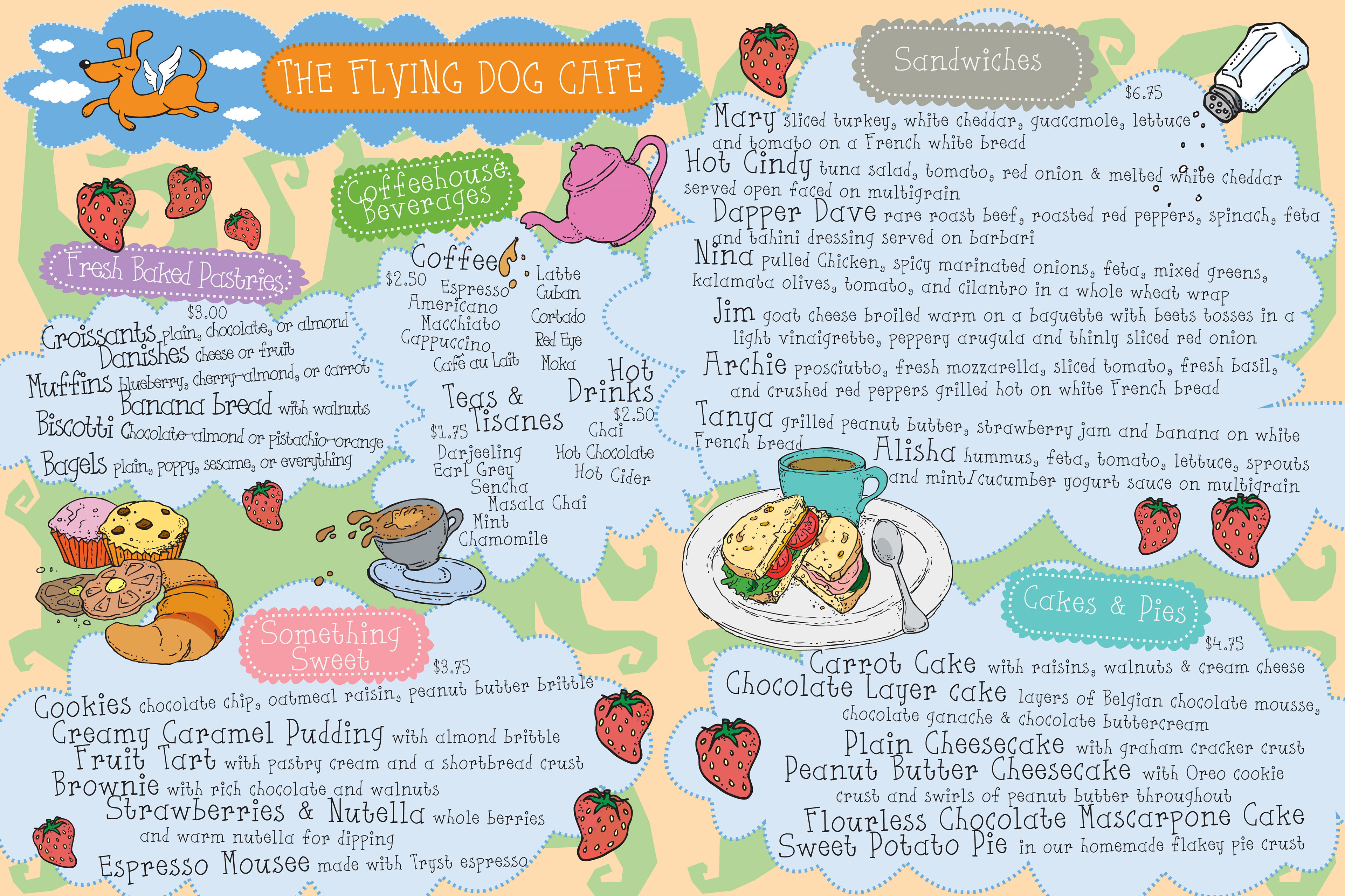 The Flying Dog full menu