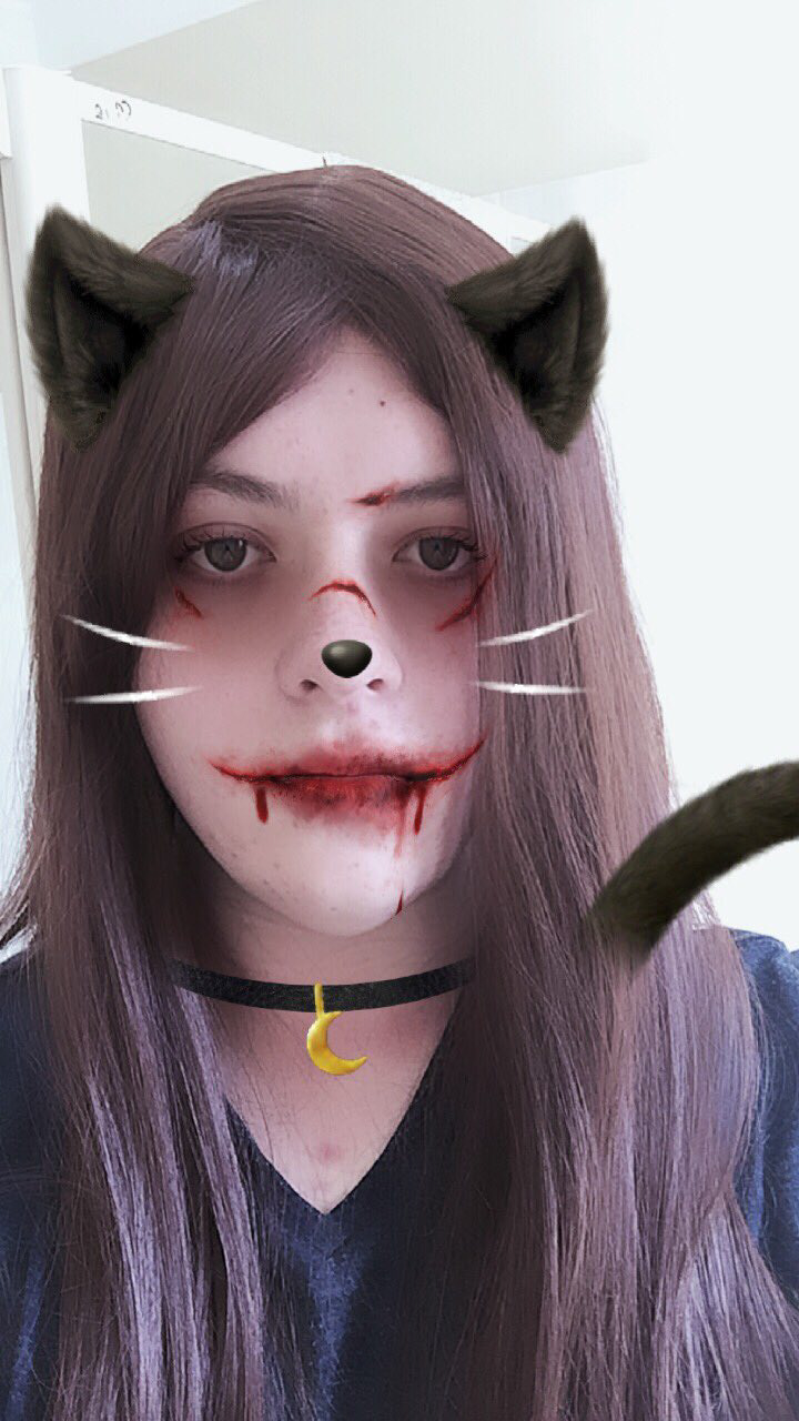 Scary Cat Messenger filter