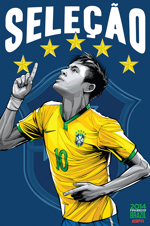 Brazil world cup poster