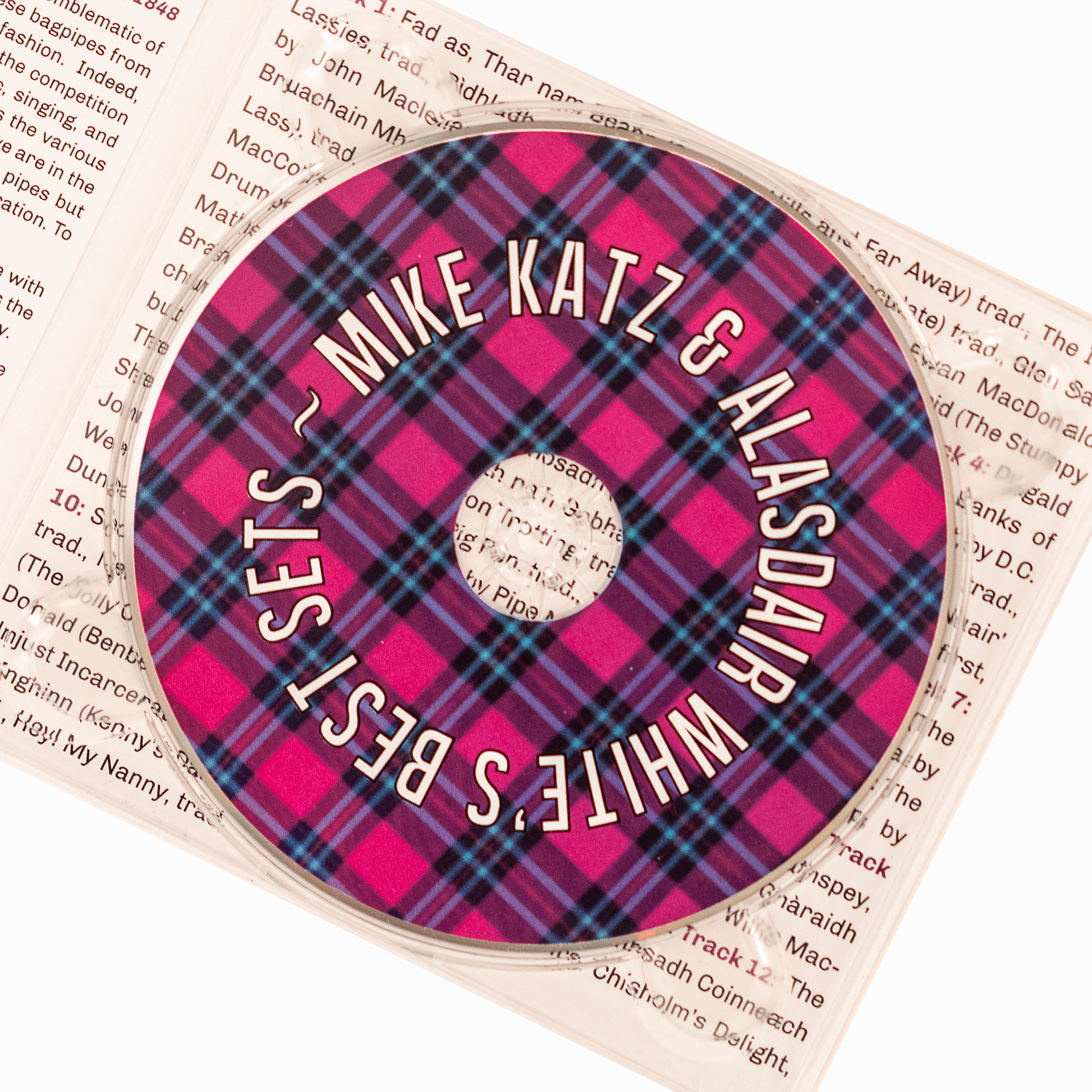 Mike Katz and Alasdair White's "Best Sets." This was a fun one! We decided on a loud tartan pattern to serve as a motif throughout the design, being at the same time light-hearted and traditional (sort of).