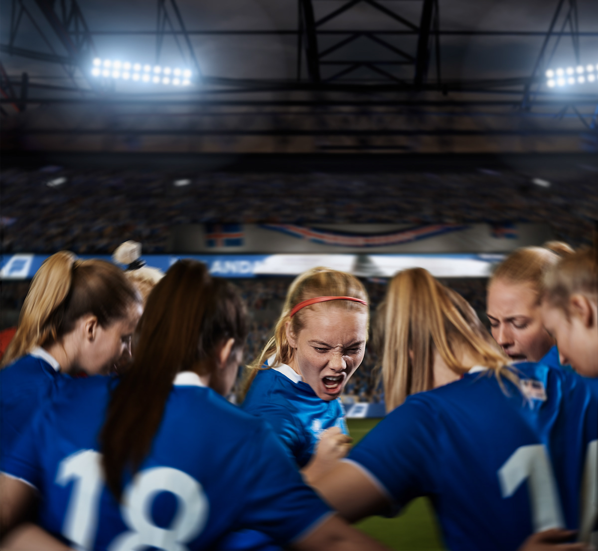 Svenni Speight Iceland Women Soccer Team EURO 2017