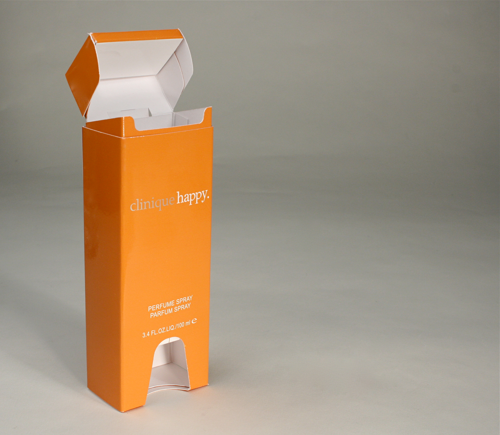 clinique happy. carton artwork