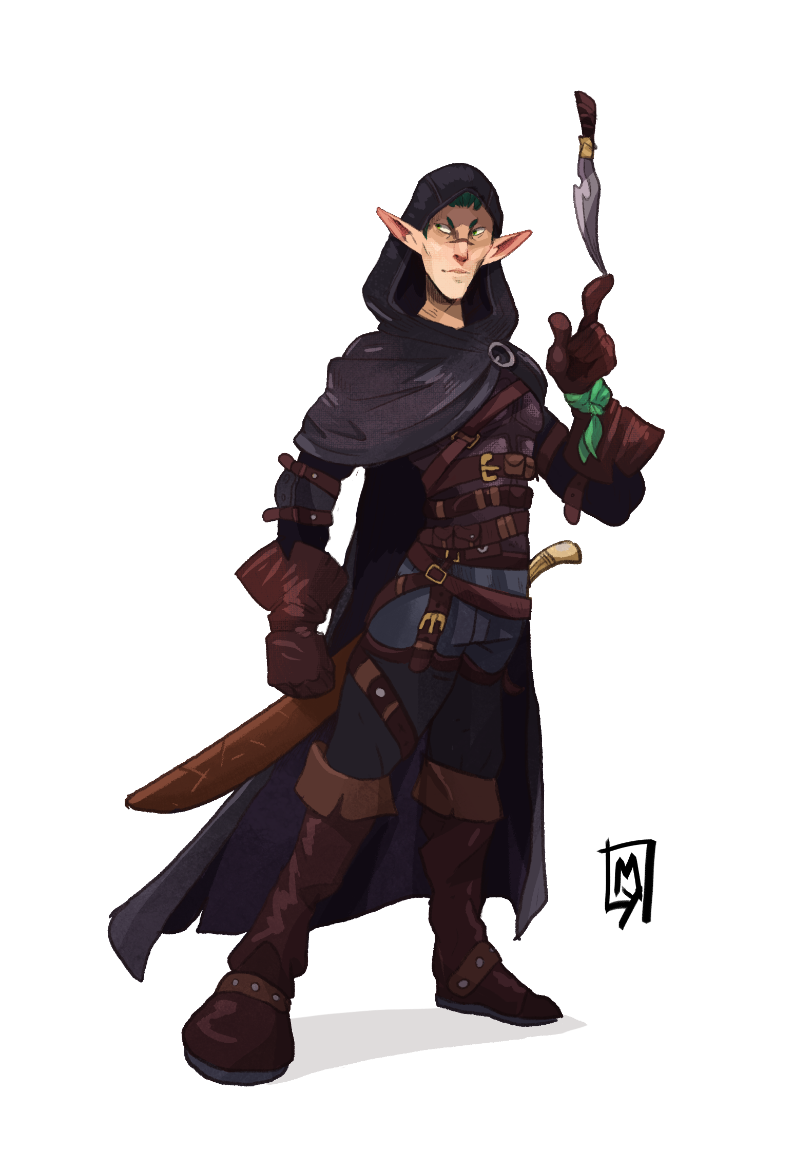 Art of Maxwell Yeager - Dungeons and Dragons custom characters