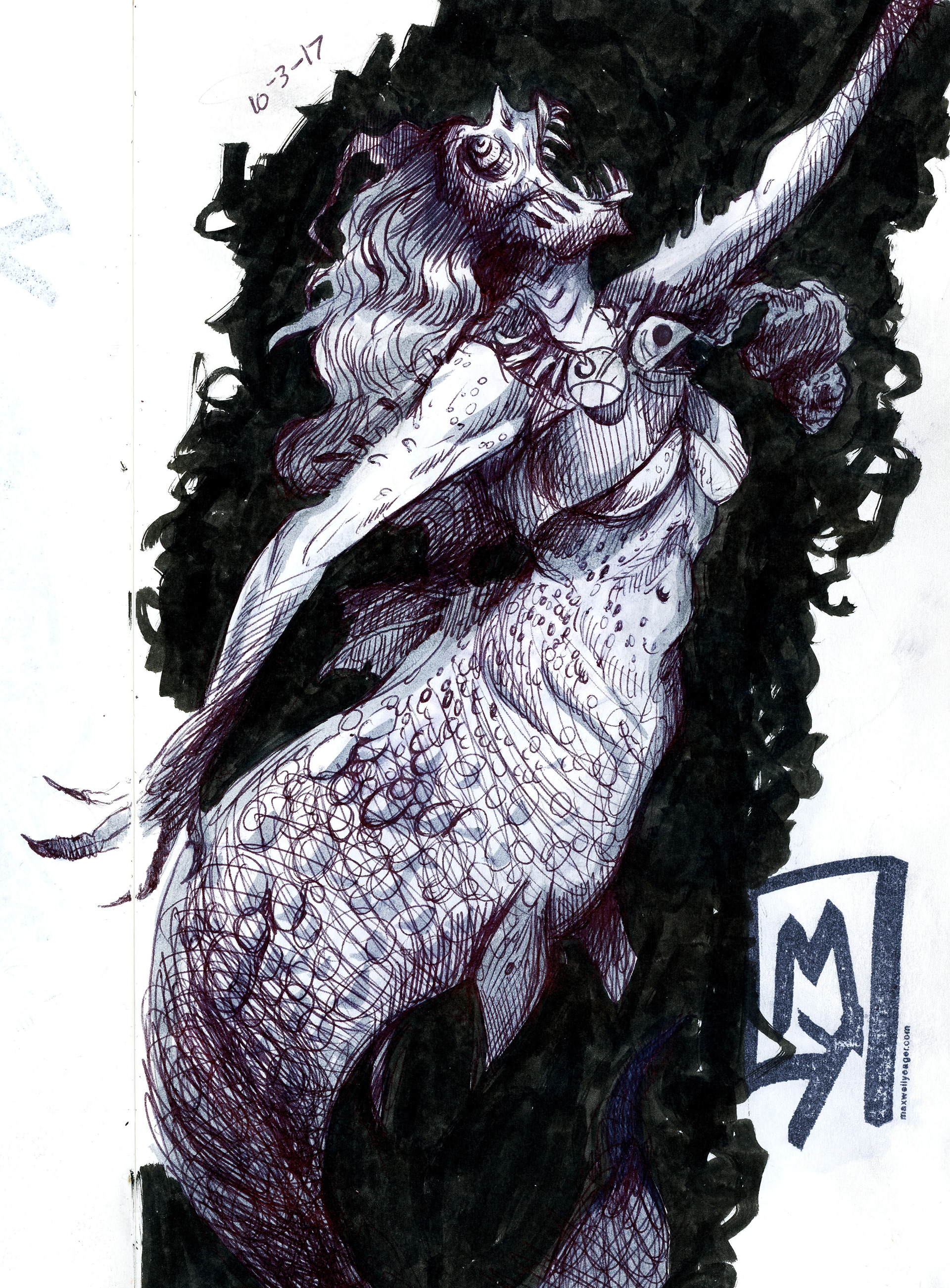 from beneath the waves