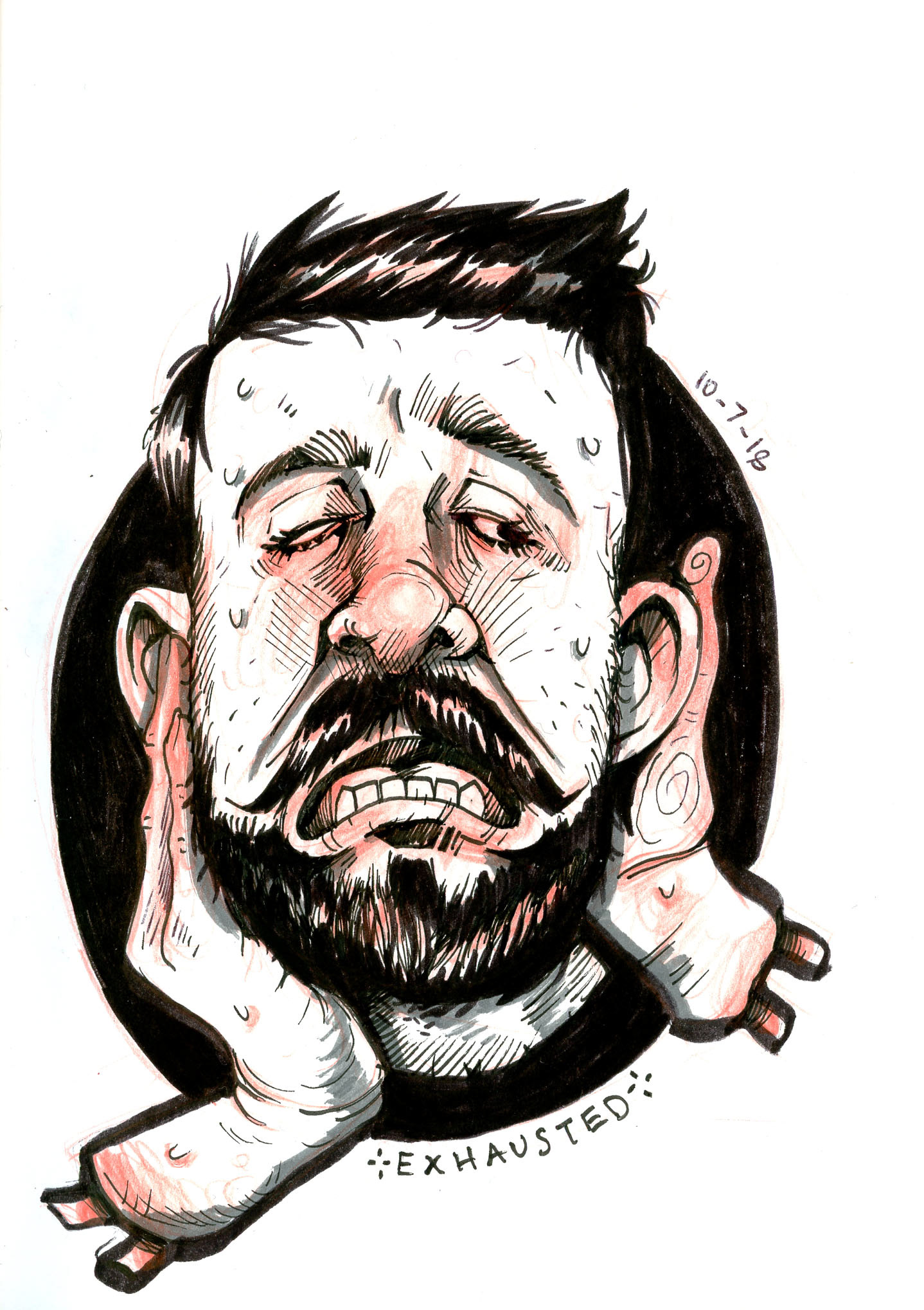 exhausted