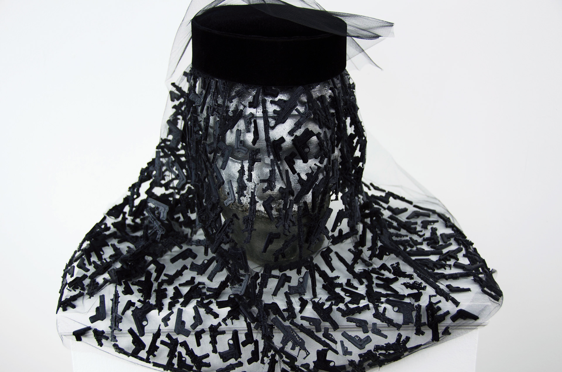 Sacrificial Mourner / 3D Printed on Fabric, cast aluminum.  