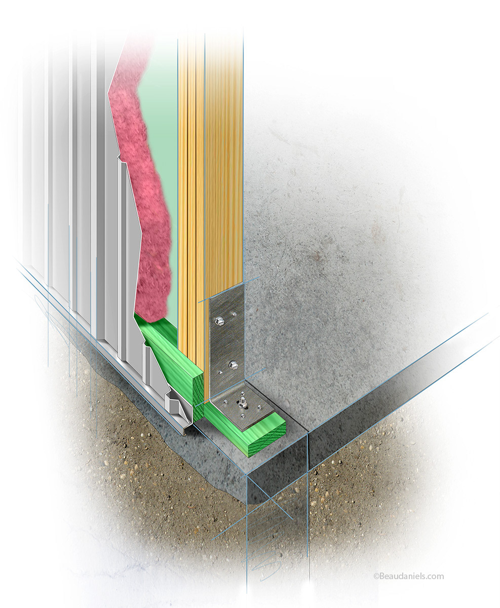 Foundation anchoring.