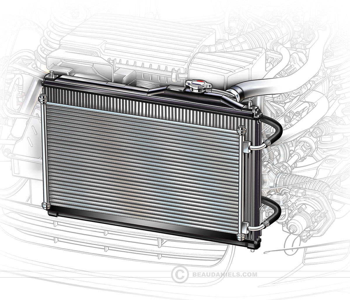 Air conditioning condenser