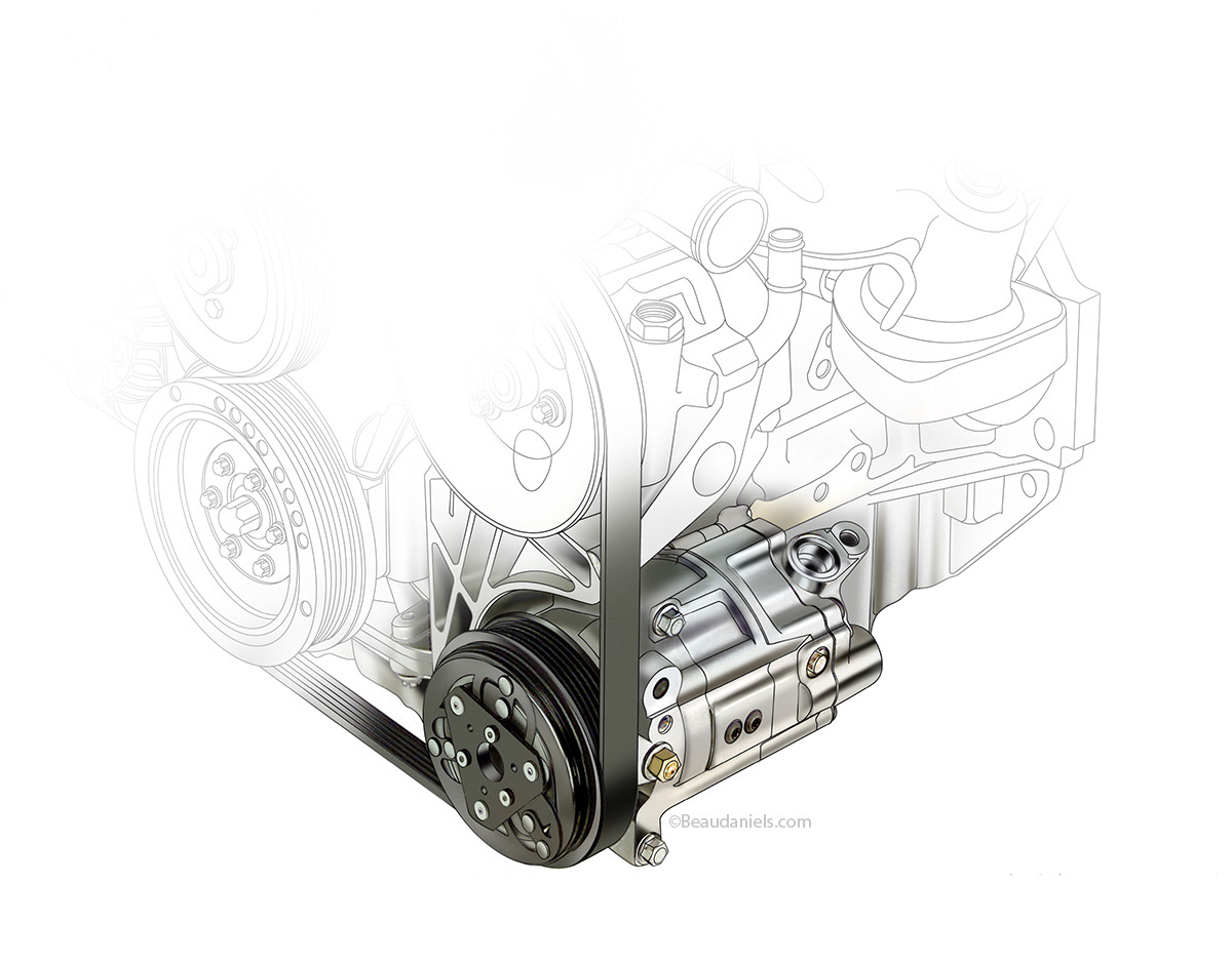 Air conditioning compressor.