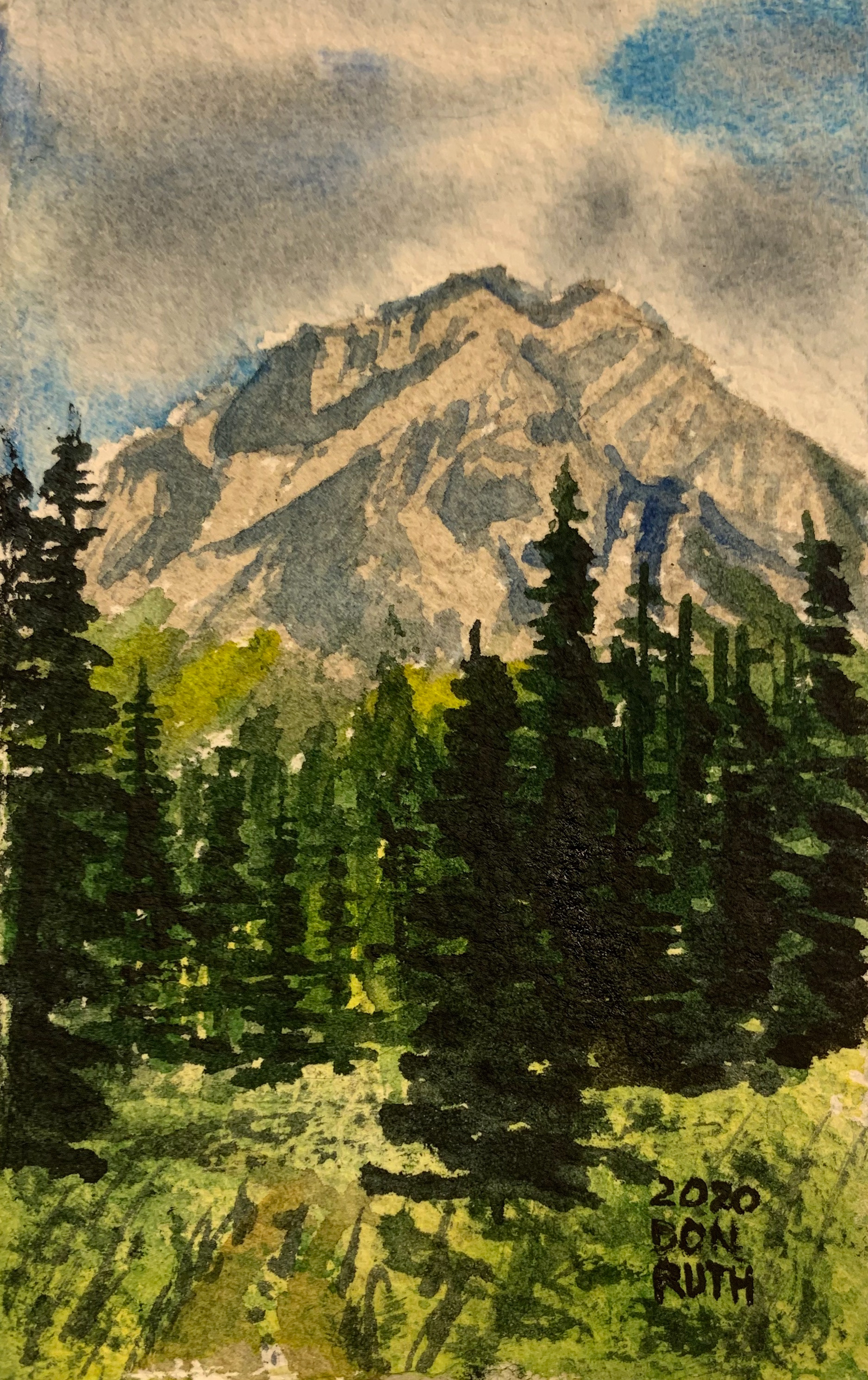 Crested Butte Approach Watercolor Don Ruth the Works