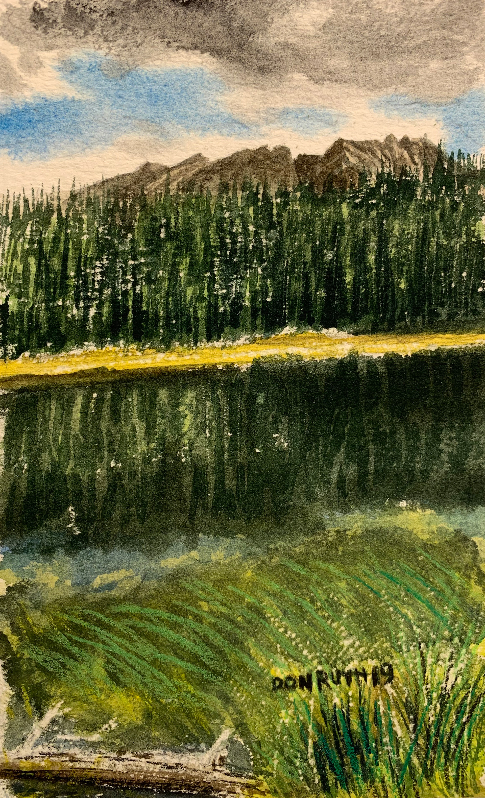 Don Ruth the Works Watercolor Eaglesmere Lake