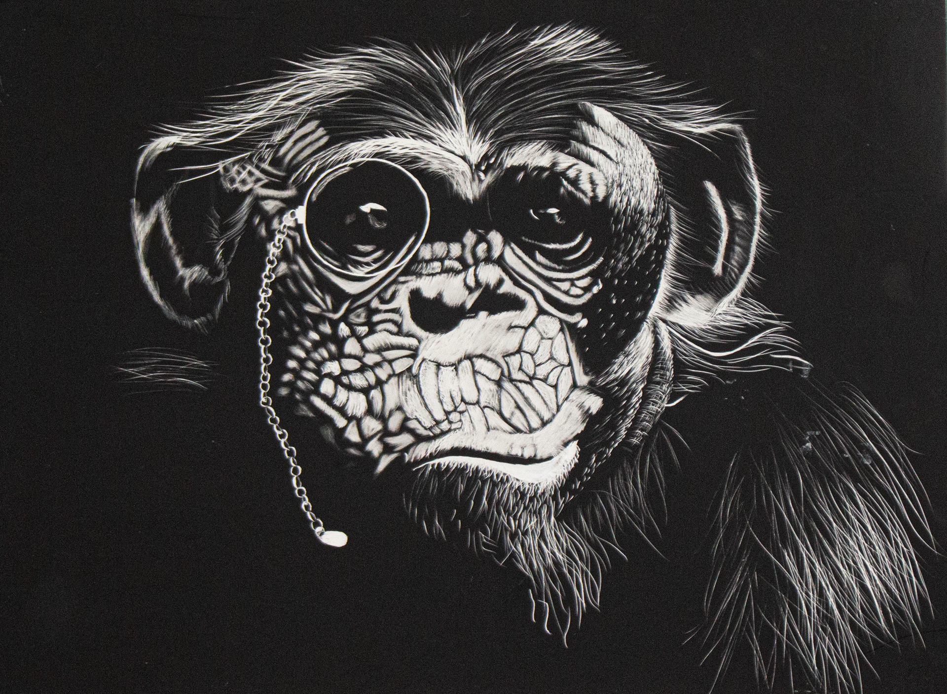 9th grade / scratchboard